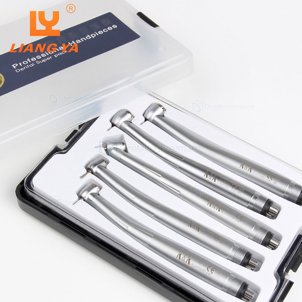 LY H502 Kit de turbina dental de 2 o 4 v&iacute;as con cabezal torque est&aacute;ndar o 45&deg;